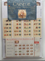 Carnegie board game expansion packaging with illustrations and text.