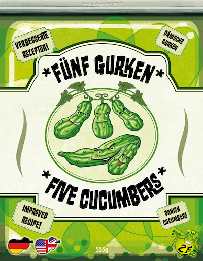 Five Cucumbers/Fünf Gurken